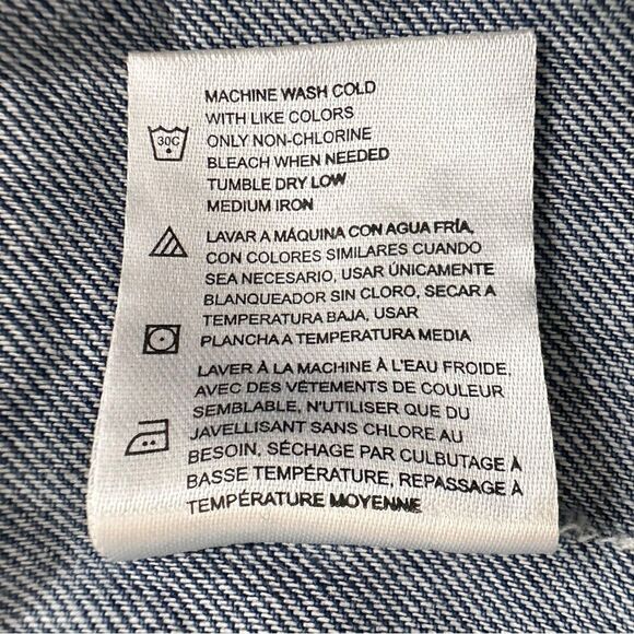 Dickies Women 2XL XXL Bib Overalls Blue Jean Denim Workwear Utility Medium Wash - Picture 12 of 13